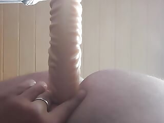 assfuck with huge dildo