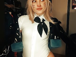Cosplay girl dressed as a..