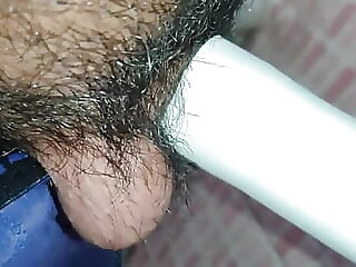 Boy handjob in bathroom and..