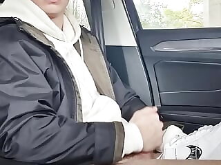 Sneaker fuck in the car