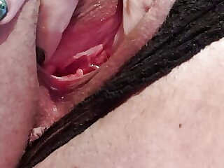 Close up pussy masturbation..