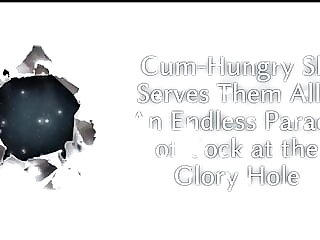 Cum-hungry Slut Serves Them..