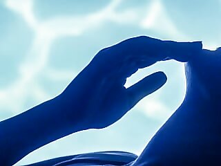 Blue wind - Slow-motion,..